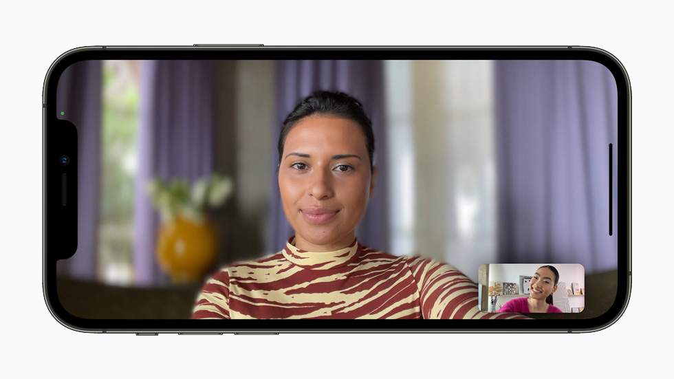 ios 15 features. portrait mode in facetime