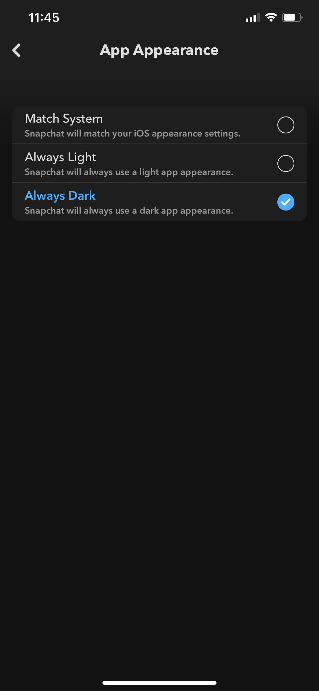 How To Use Snapchat In Dark Mode