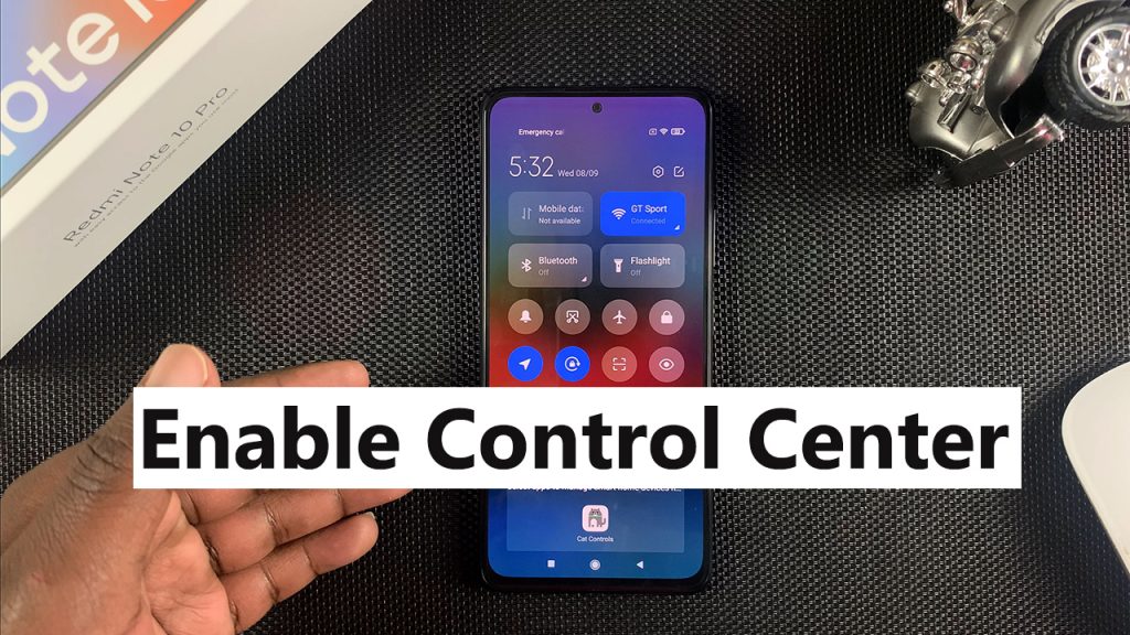 enable control center on redmi note 10 pro