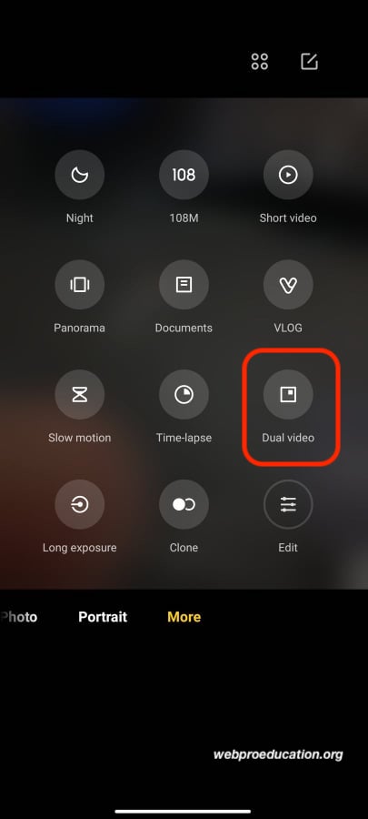 dual video on redmi note 10 pro
