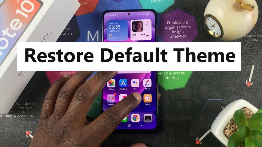 how to restore default theme on redmi note 10 pro