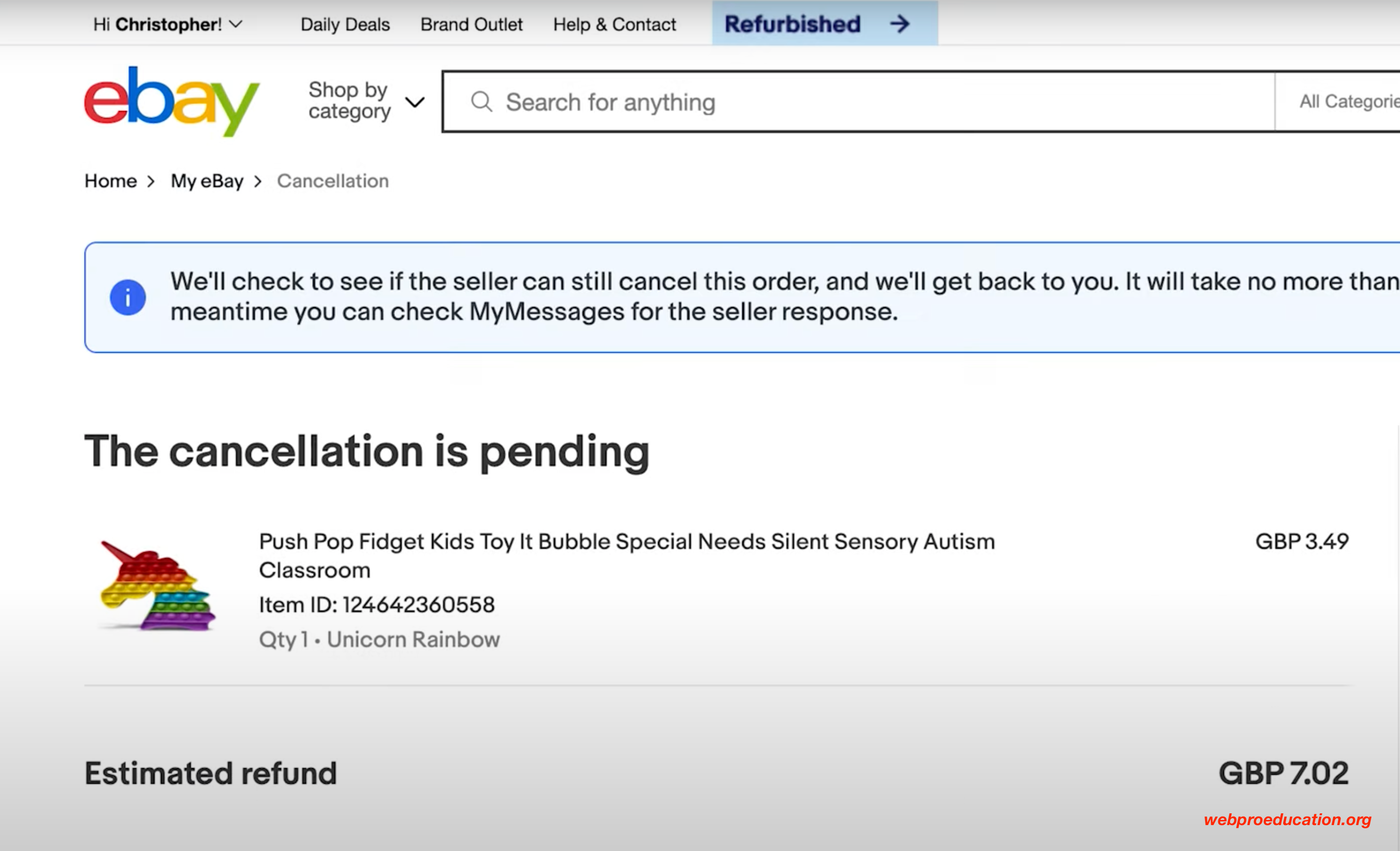 How To Cancel an Ebay Order