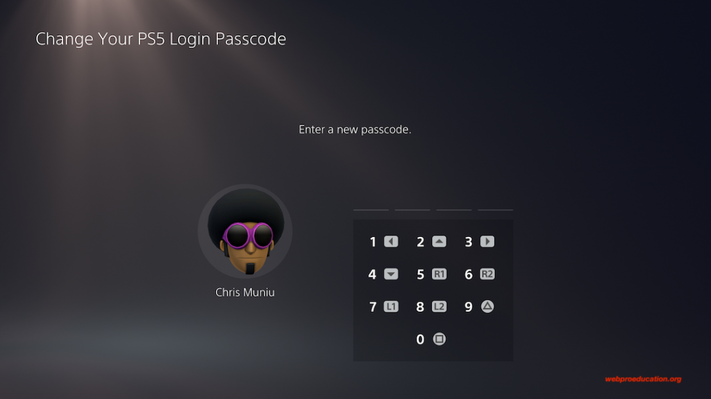 Change PS5 Login Passcode