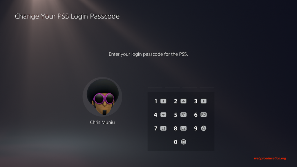 Change PS5 Login Passcode