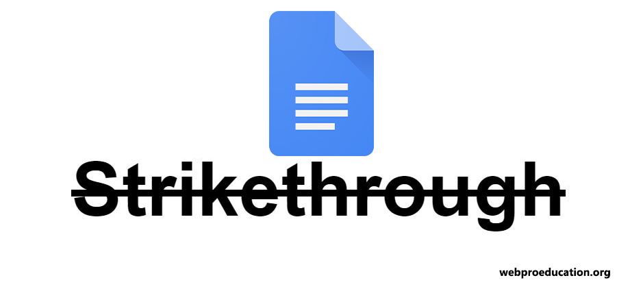 strikethrough in google docs
