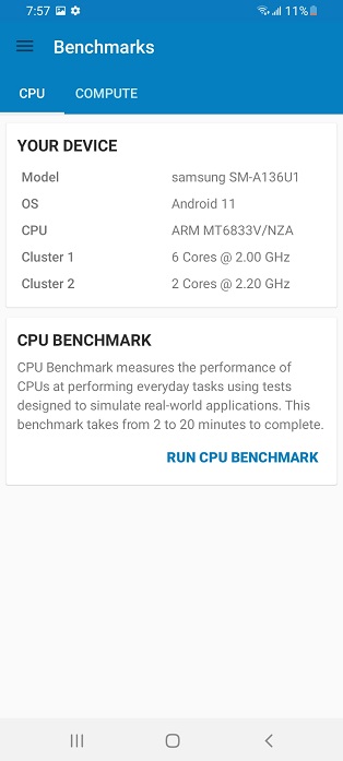 How to Run GeekBench Score Test Samsung Galaxy A13