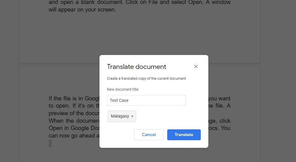 How to Translate Documents Google Docs