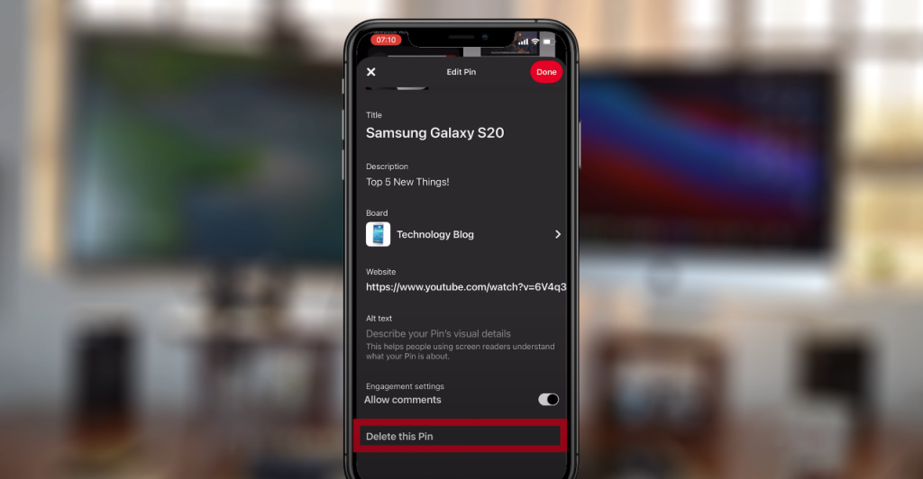 How To Delete Pins On Pinterest Mobile App