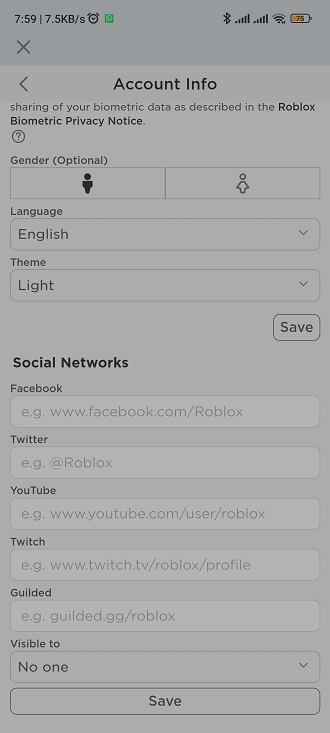 How To Add Your Social Media Links to Your Roblox Account