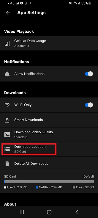 How To Save Netflix Downloads On SD Card