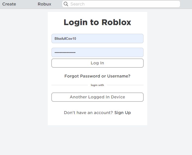 How to Login to your Roblox Account using Quick Login