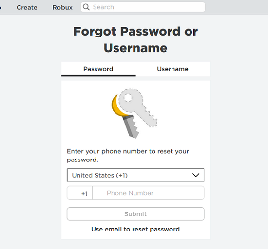 How to reset password