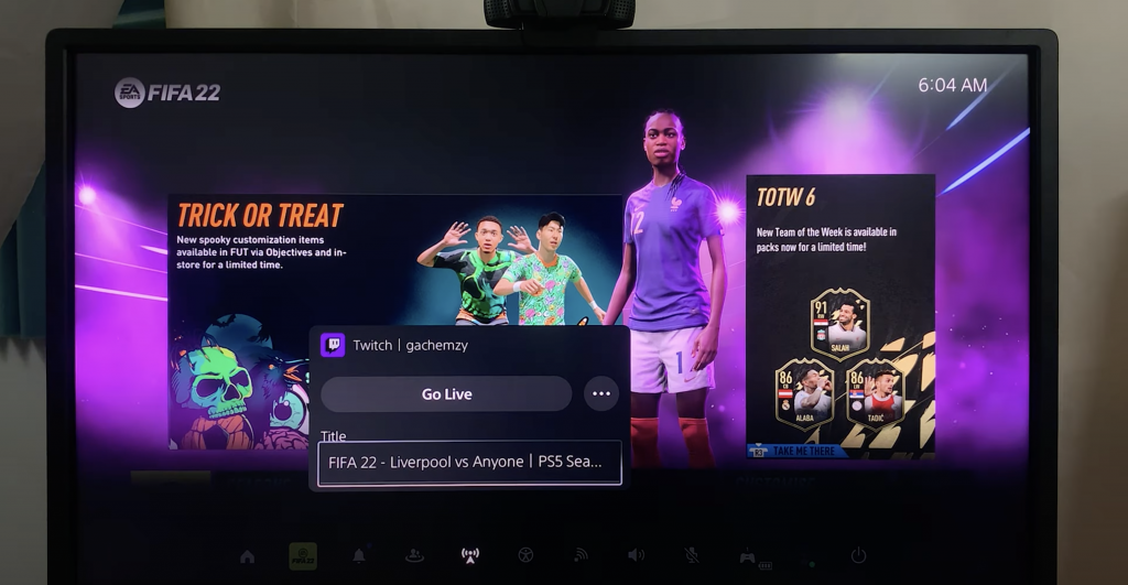 how to stream to twitch on PS5