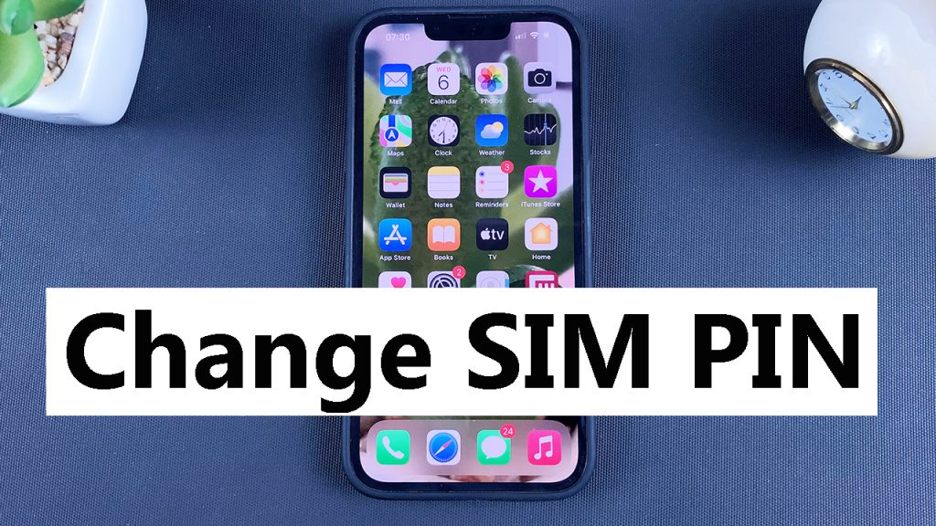 how to change sim pin on iphone