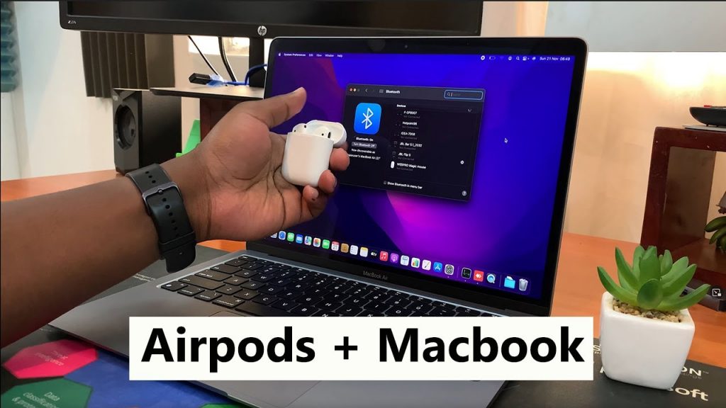 how to connect airpods to macbook