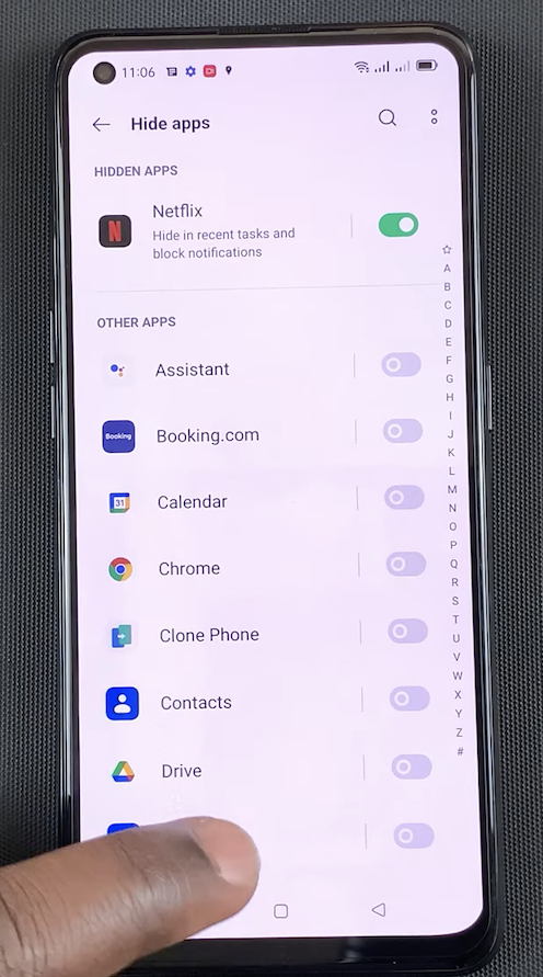 how to hide apps on oppo