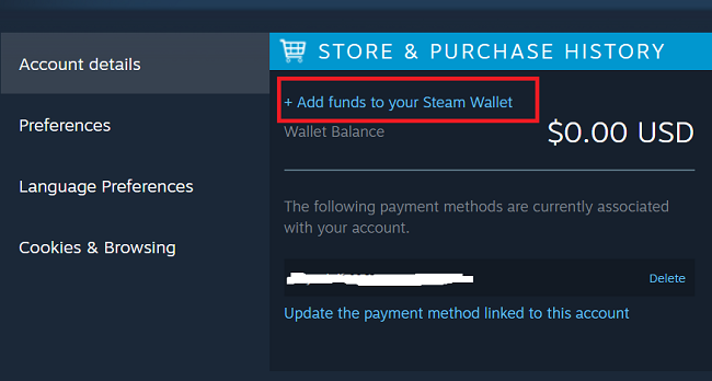 How To Add Funds to Steam Wallet