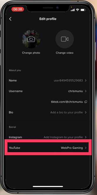 How To Add Your YouTube Channel To TikTok