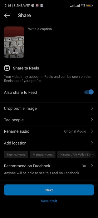 How To Change Instagram Reels Cover Image