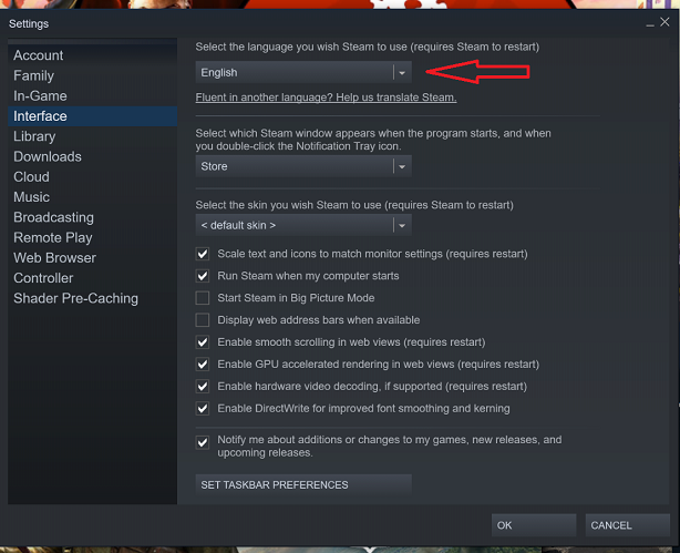 How To Change Language on Steam
