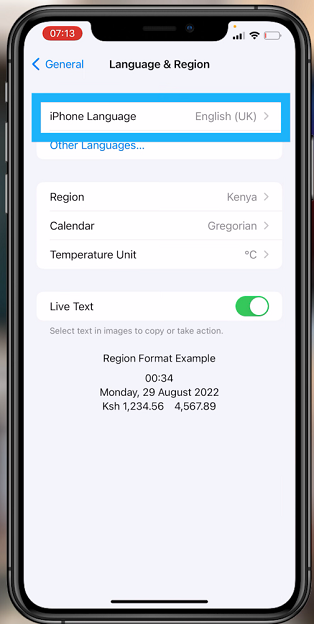 How To Change Your iPhone Language