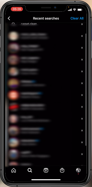 How To Clear Instagram Search History
