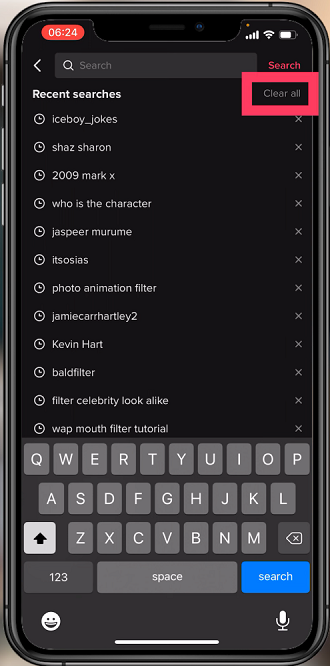 How To Clear Search History on TikTok