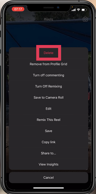 How To Delete Instagram Reels Video