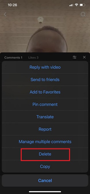 How To Delete a Comment On TikTok