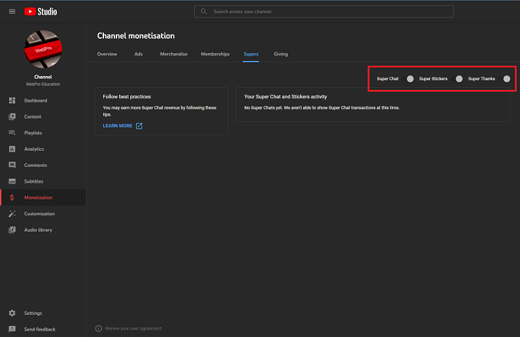 How To Enable Super Thanks on YouTube Channel