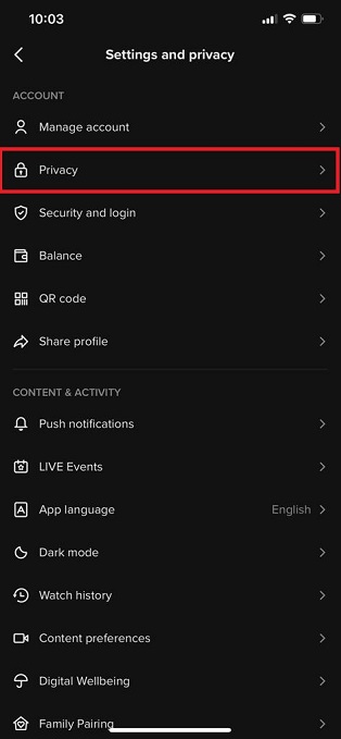 How To Make A TikTok Account Private