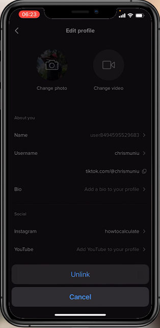 How To Unlink Instagram Account From TikTok  