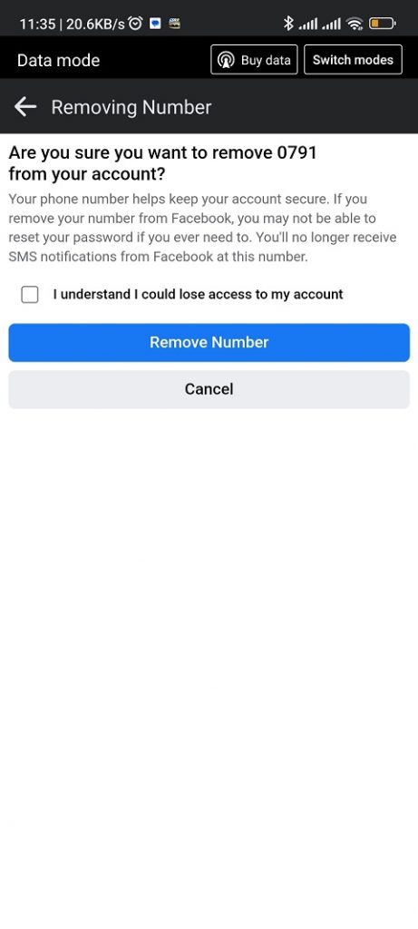 How To Delete Phone Number From Facebook