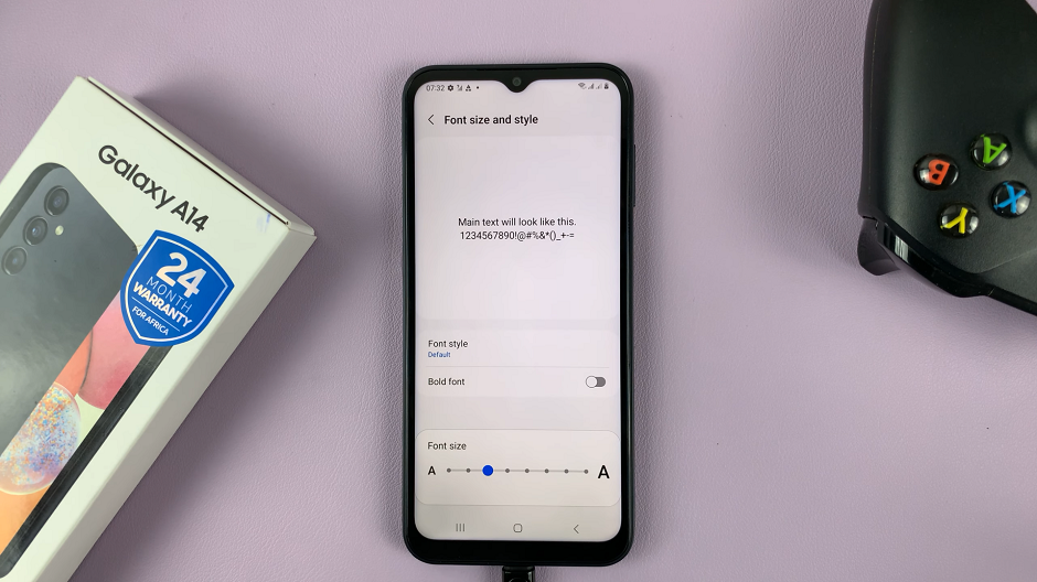 How To Change Font Size On Samsung Galaxy A14