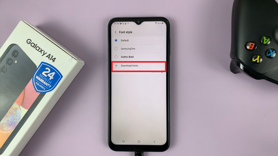 How To Change Font Style On Samsung Galaxy A14