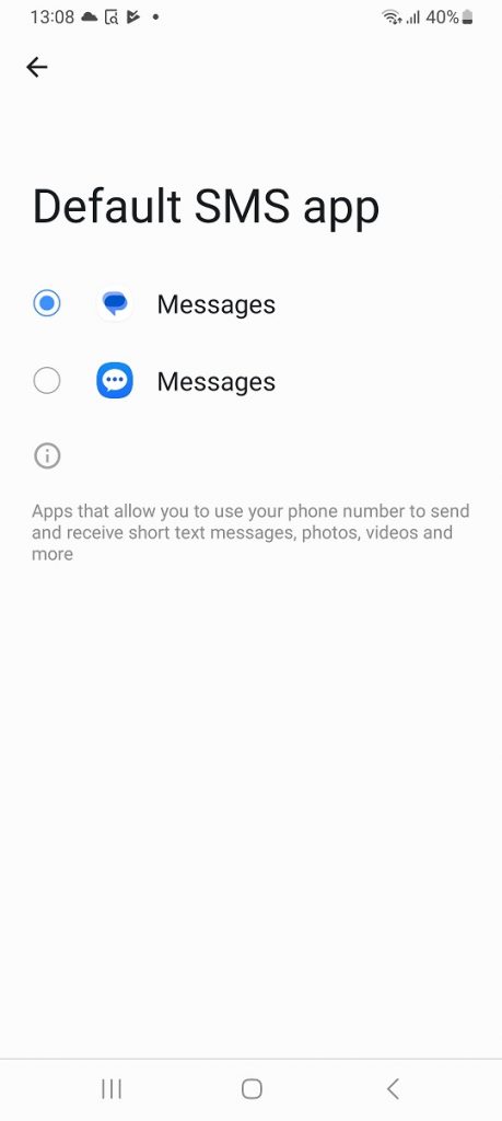 How To Change Default Messaging App On Samsung Galaxy A14
