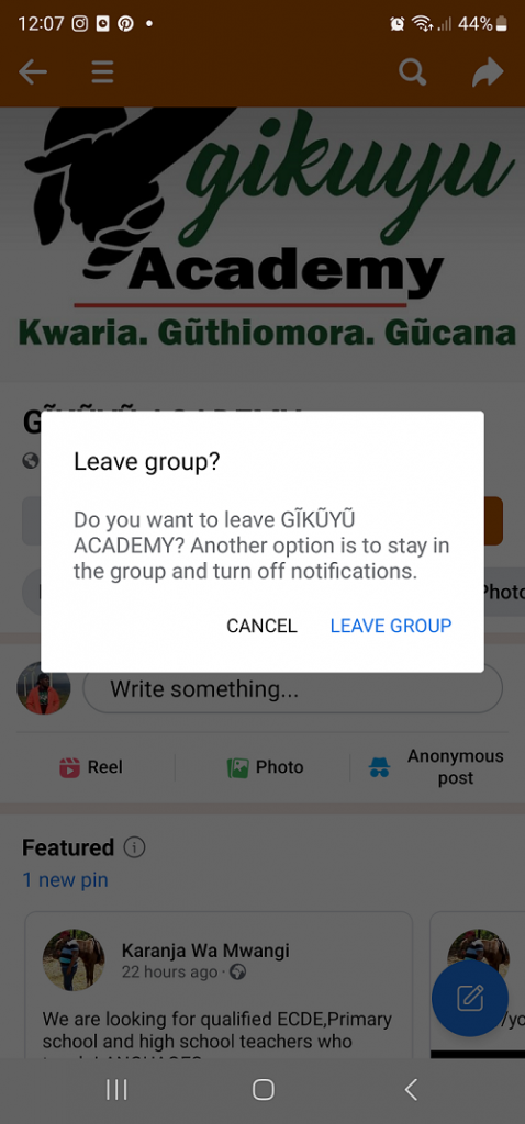 How To Exit Facebook Groups On Mobile