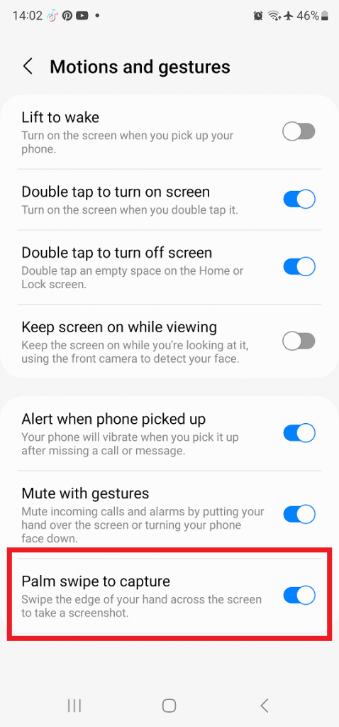 How To Screenshot With Palm Swipe On Samsung Galaxy S23