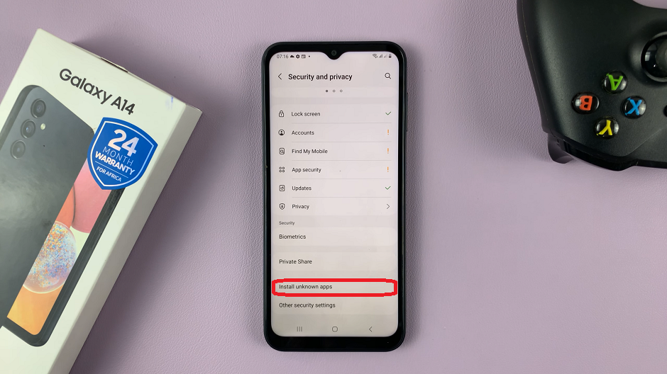 How To Allow Installation Of Unknown Apps On galaxy A14