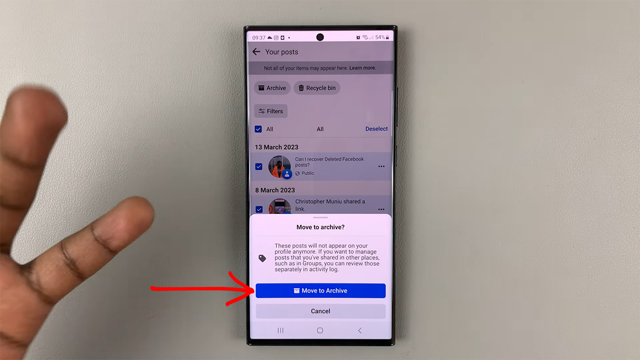 How To Archive All Facebook Posts at Once