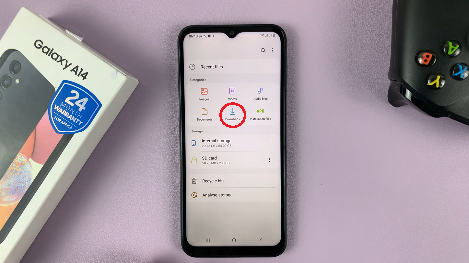 Find All Downloads On Galaxy A14
