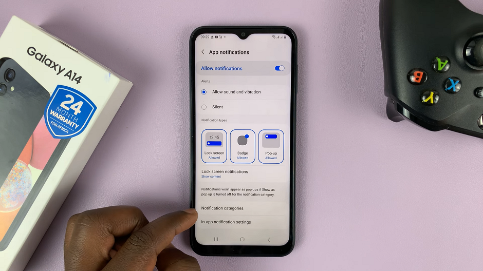 How To Set Custom App Notifications On Samsung Galaxy A14