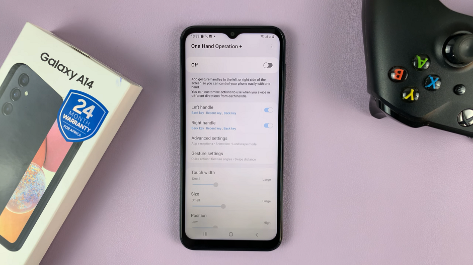 Taking One-Handed Screenshots On Samsung Galaxy A14
