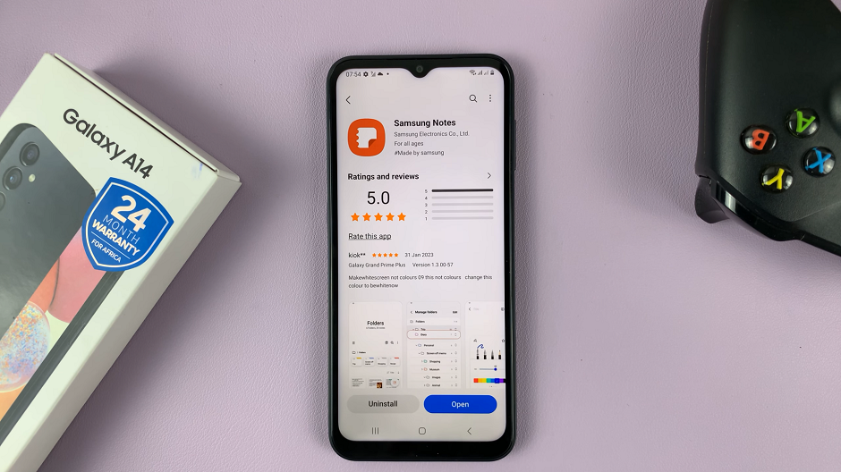 Install Samsung Notes App On Samsung Galaxy A14