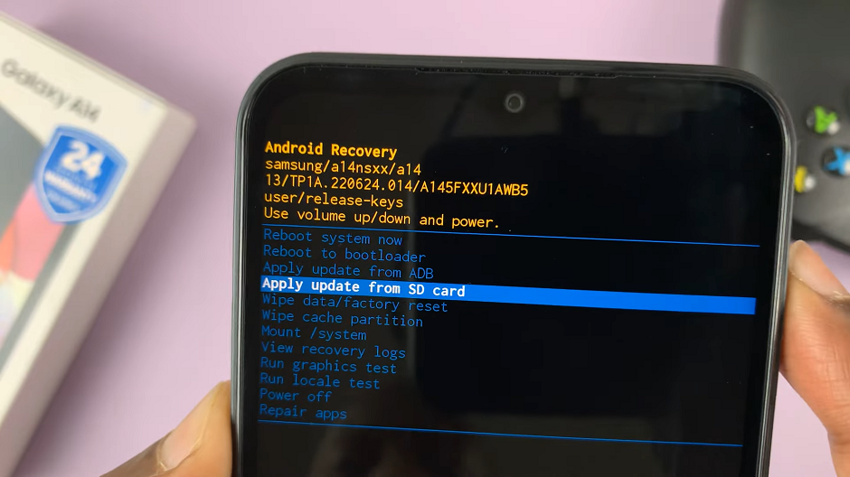 Recovery Mode On Samsung Galaxy A14