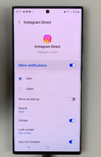 Instagram DM custom notifications