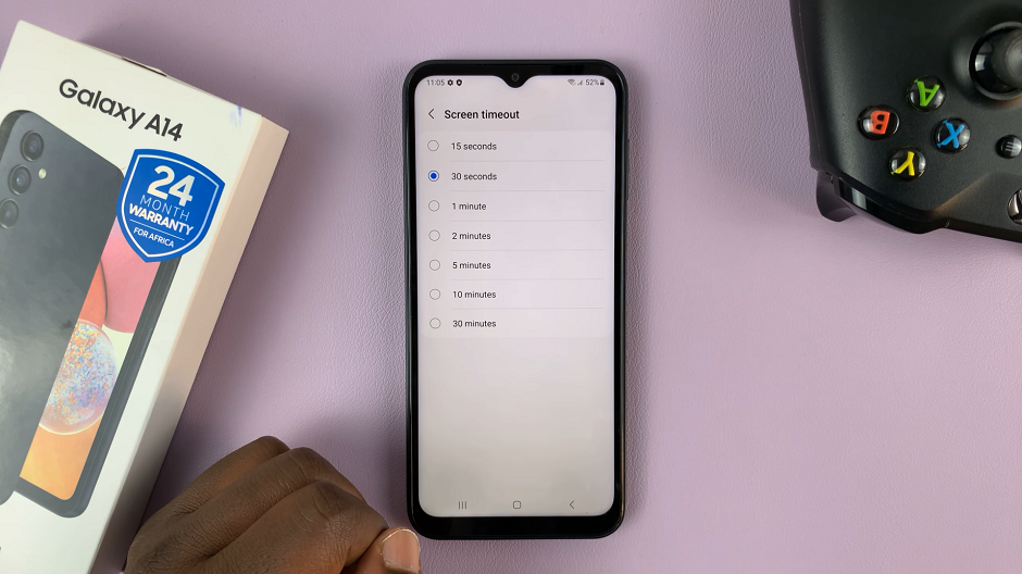 How To Change Screen Timeout Period On Samsung Galaxy A14