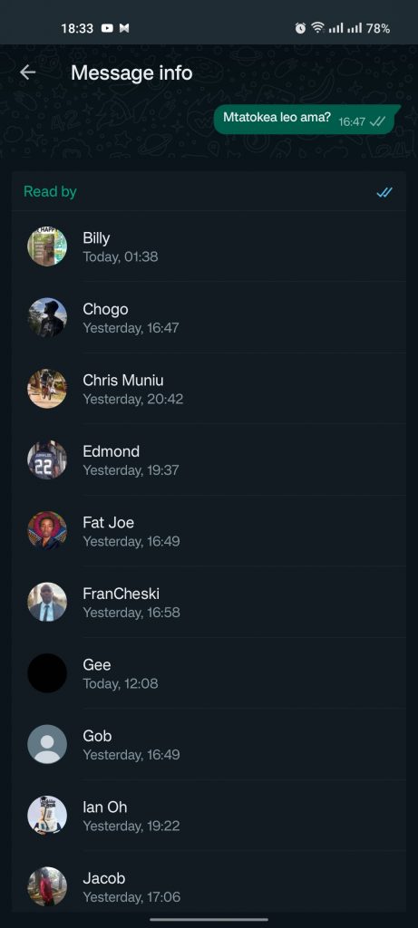 How To Know Who Viewed Your Message In WhatsApp Group Chat