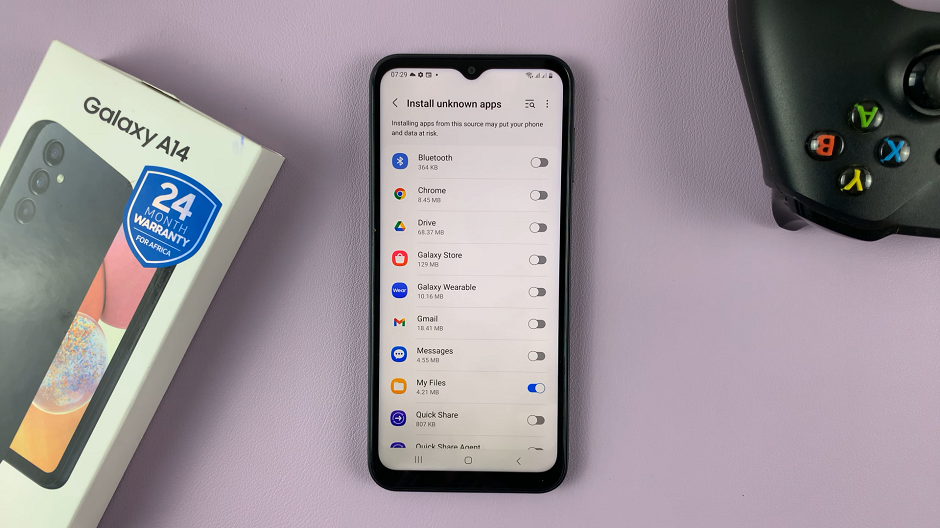 Install Third-Party Apps On Samsung Galaxy A14
