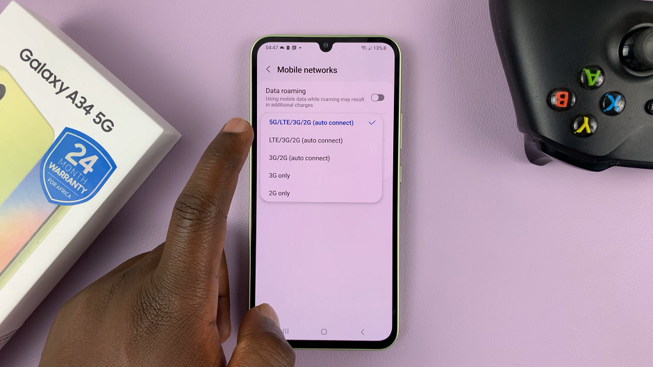 Disable 5G On Samsung Galaxy A34 5G